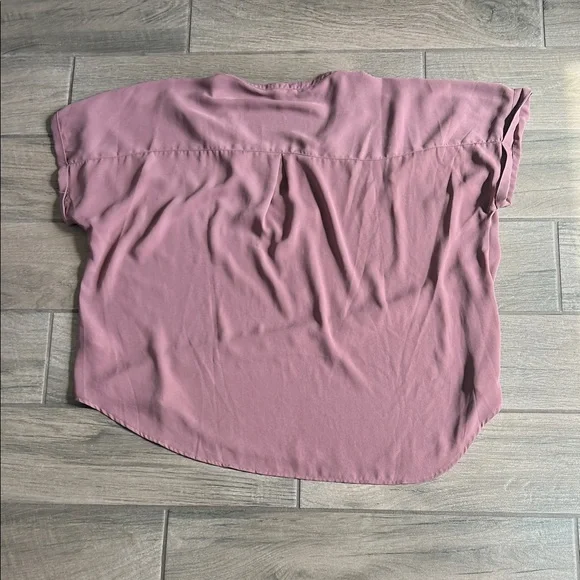 Maurices Dusty Rose Blouse with Zipper - Picture 6 of 6